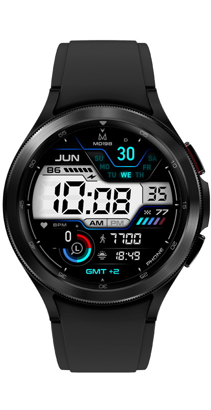 MD198 – Premium Digital Top Watch face