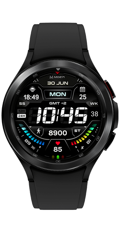 MD271 – Dark Digital Sport Watch Face