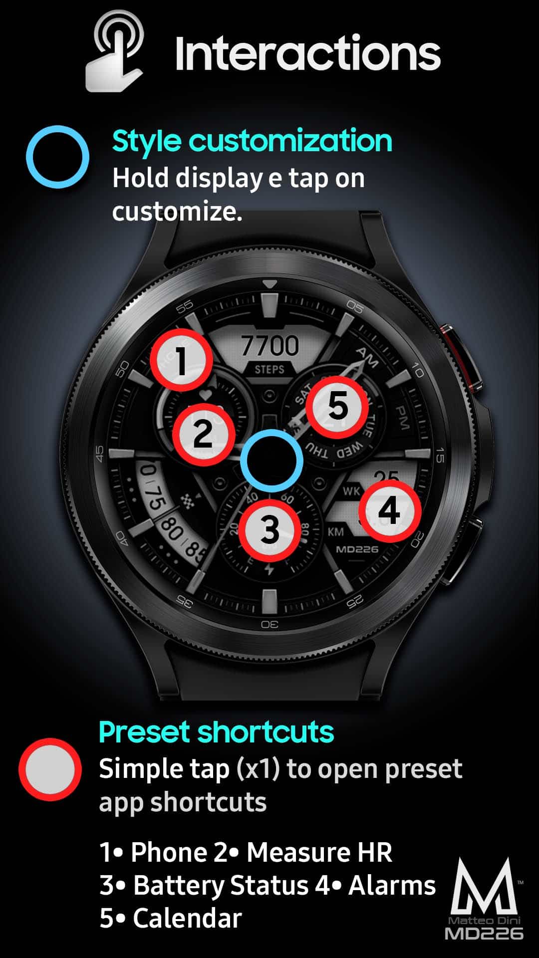 Premium analog watch face active sale 2