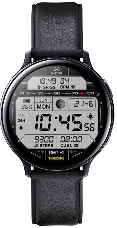 MD112 – Digital Retro Watch face