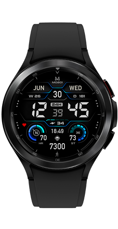 MD201 – Premium Digital Watch face