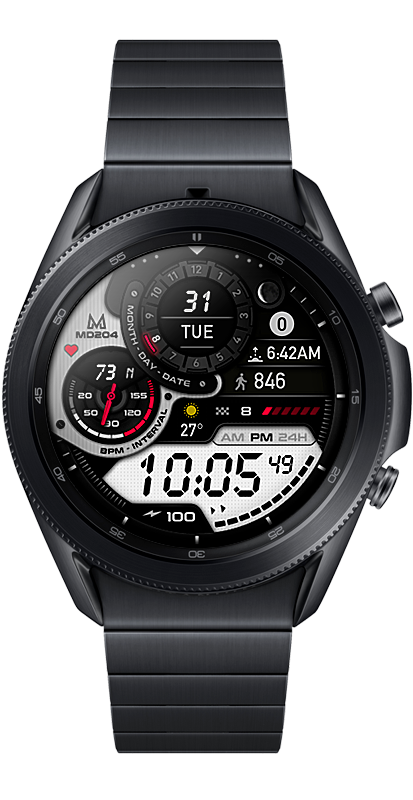 MD204 – Premium Digital Watch Face