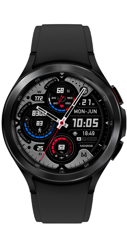 MD206 – Modern Hybrid Watch Face
