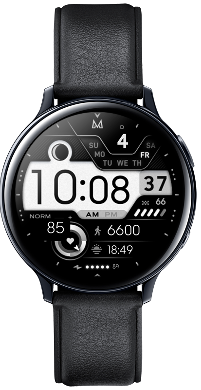 MD255 – Modern Digital Watch Face