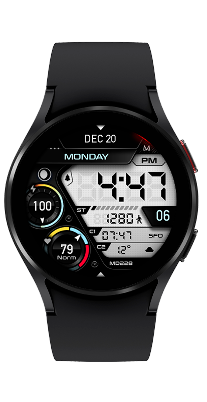 MD228: Digital watch face