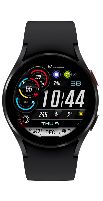 digital watch dial