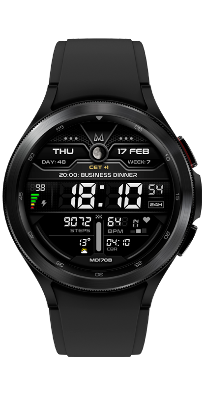 MD170B: Digital watch face