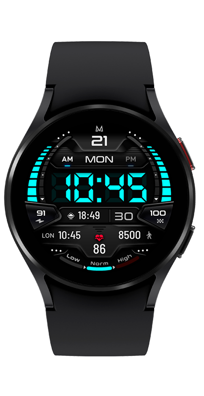 MD244: Digital watch face