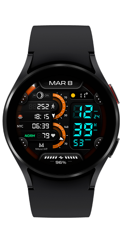 MD292: Digital Watch Face