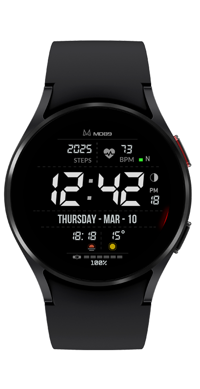 MD89: Minimal Digital watch face