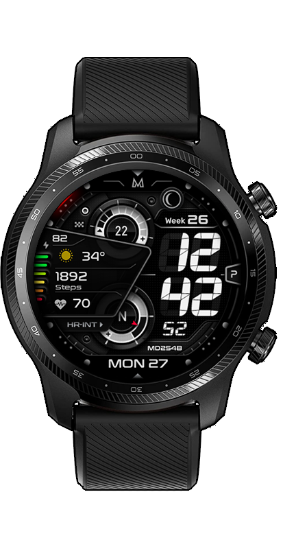 MD254B: Digital watch face
