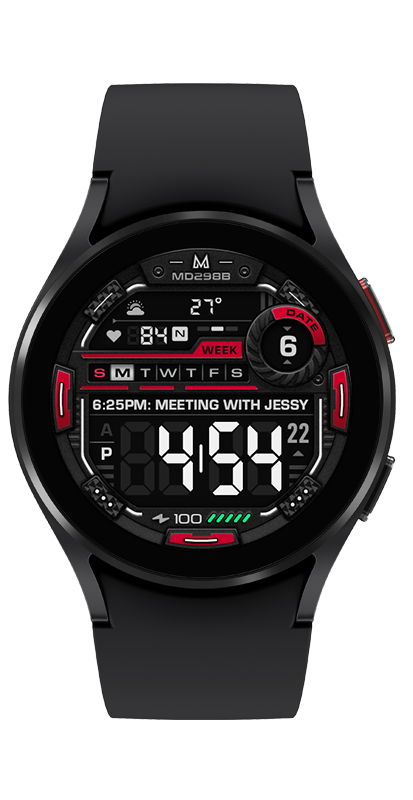 MD298B: Digital watch face