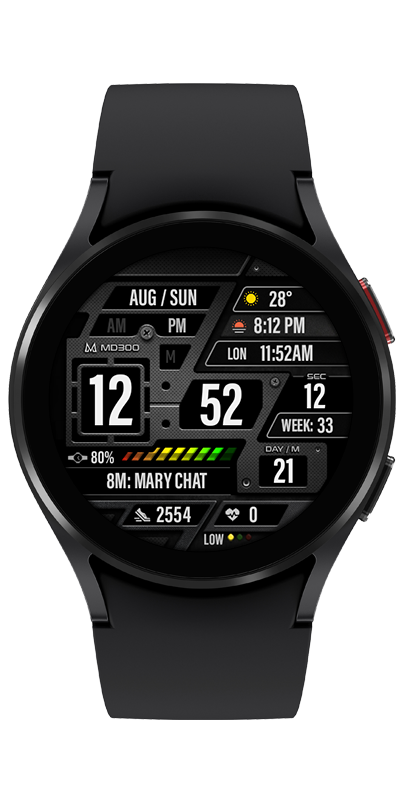 MD300: Digital watch face