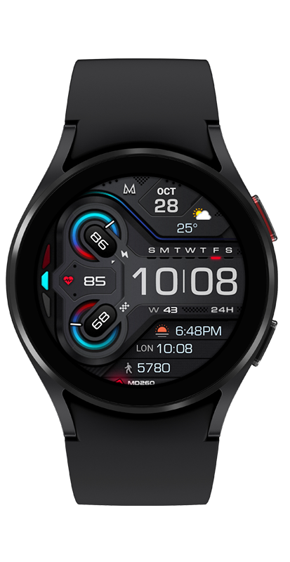 MD260 Digital watch face