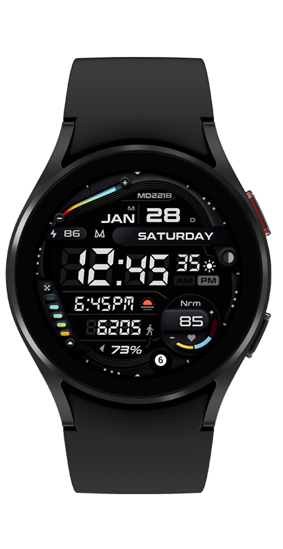 MD221B Digital Watch Face