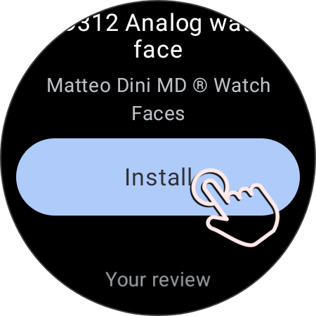 Install watch face