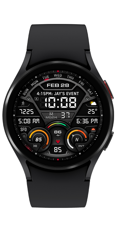 MD214 Digital Watch Face