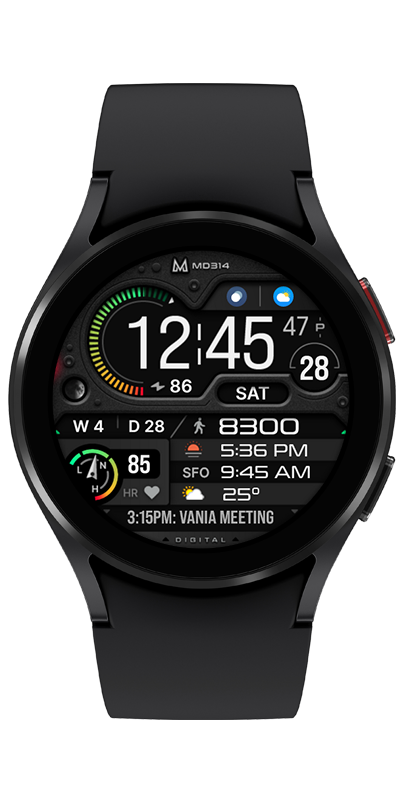 MD314 Digital Watch Face