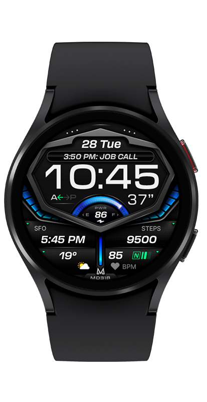 MD318 Digital Watch Face