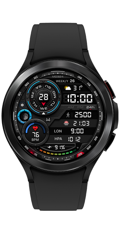 MD324 Informative Hybrid Watch Face