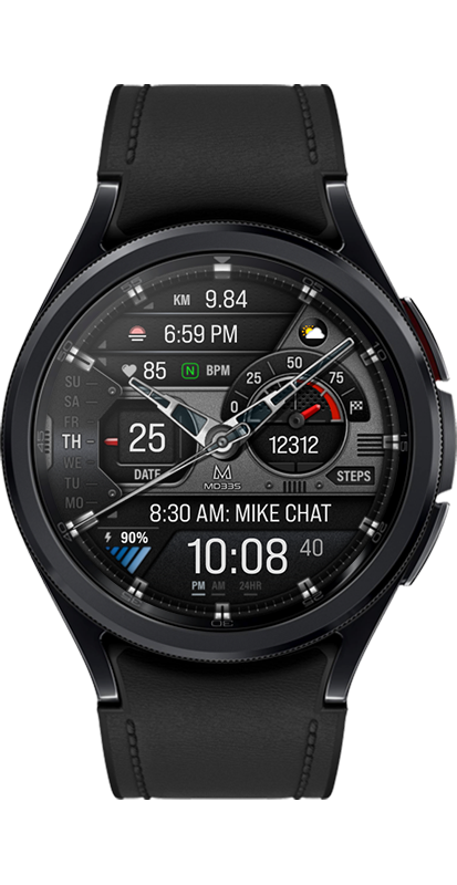 MD335 Hybrid watch face