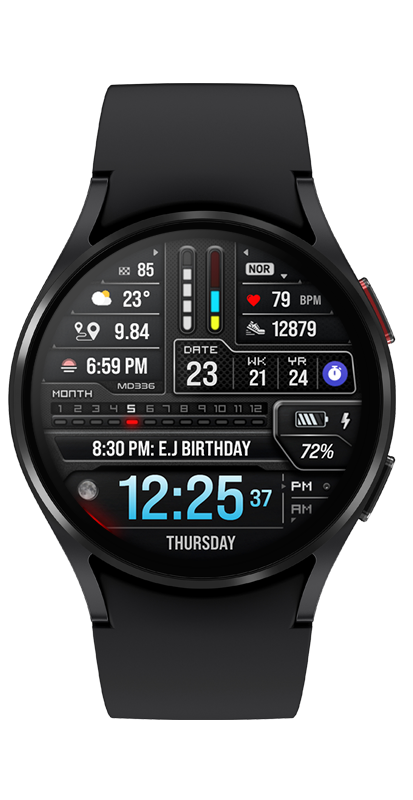 MD336 Digital watch face