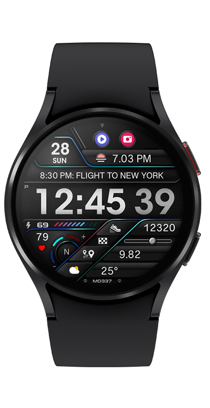 MD337 Digital watch face