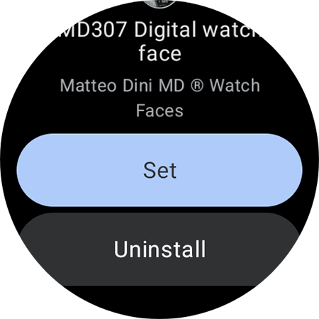 Set watch face